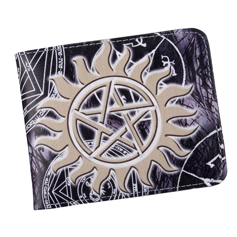 Supernatural Pentagram Wallet Mens PU Leather Credit Card Holder Wallet Bifold ID Cash
Supernatural Pentagram Wallet Mens PU Leather Credit Card Holder Wallet Bifold ID Cash