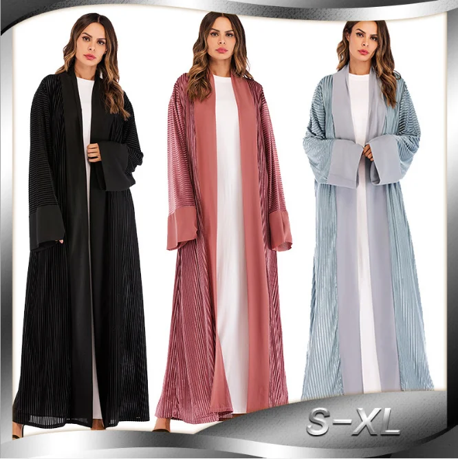 Muslim Winter Velvet Abaya Maxi Dress Cardigan Long Robe Gowns Jubah Kimono Ramadan Arab Islamic Kaftan Turkish Worship Service
Muslim Winter Velvet Abaya Maxi Dress Cardigan Long Robe Gowns Jubah Kimono Ramadan Arab Islamic Kaftan Turkish Worship Service