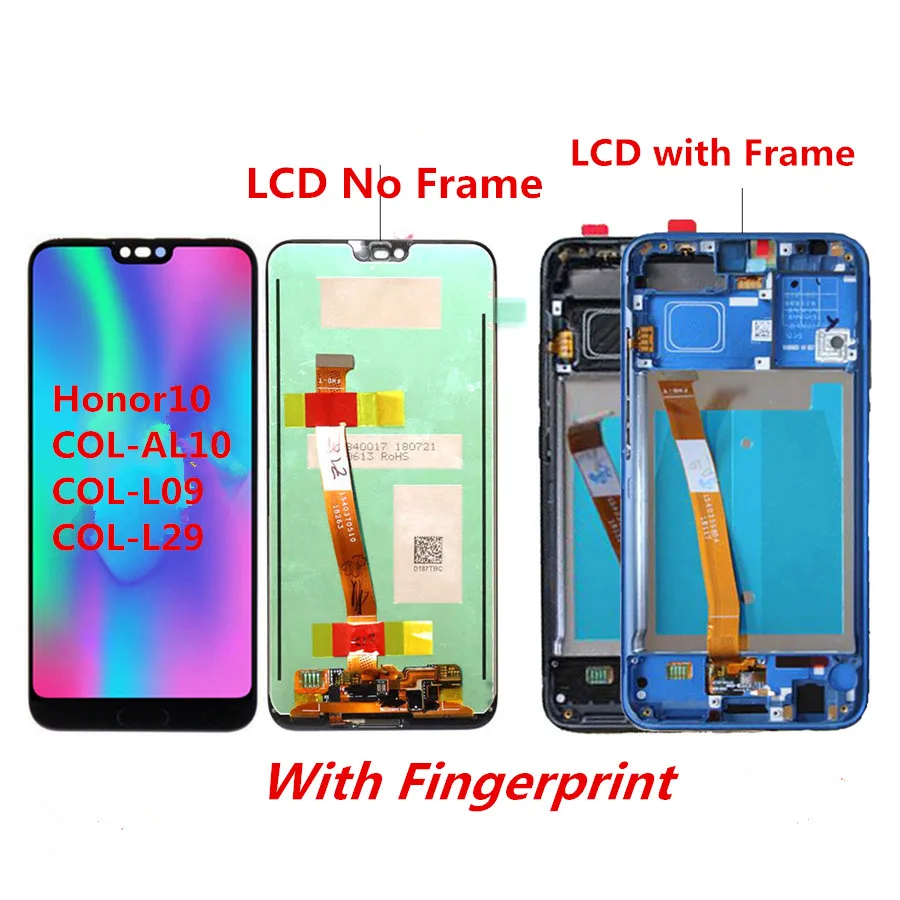 Original Huawei Honor 10 LCD Display Touch Screen Digitizer For Huawei Honor 10 Display With Frame+FingerPrint Sensor Honor10
Original Huawei Honor 10 LCD Display Touch Screen Digitizer For Huawei Honor 10 Display With Frame+FingerPrint Sensor Honor10