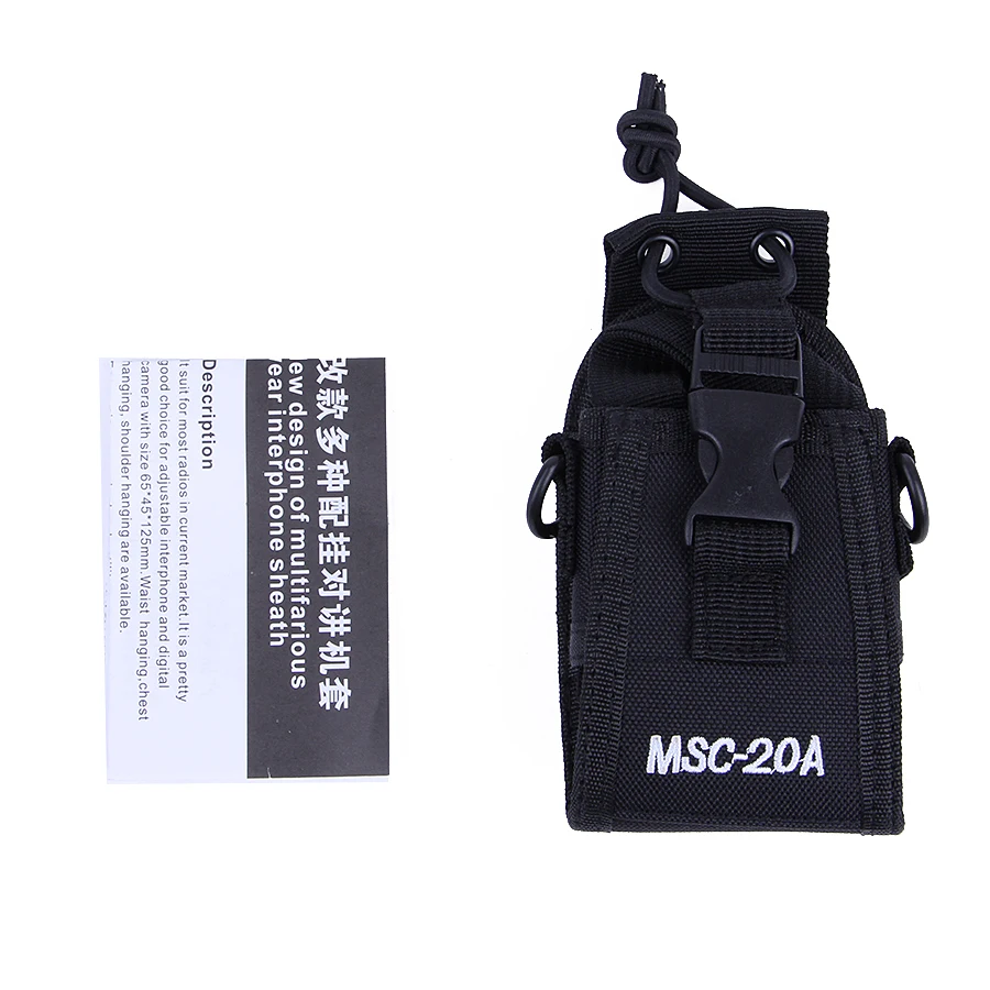 walkie talkie case MSC-20A Holder Pouch Bag For Kenwood BaoFeng UV-5R UV-5RA UV-5RB UV-5RC UV-B5 UV-B6 BF-888S Radio Case Holder
walkie talkie case MSC-20A Holder Pouch Bag For Kenwood BaoFeng UV-5R UV-5RA UV-5RB UV-5RC UV-B5 UV-B6 BF-888S Radio Case Holder