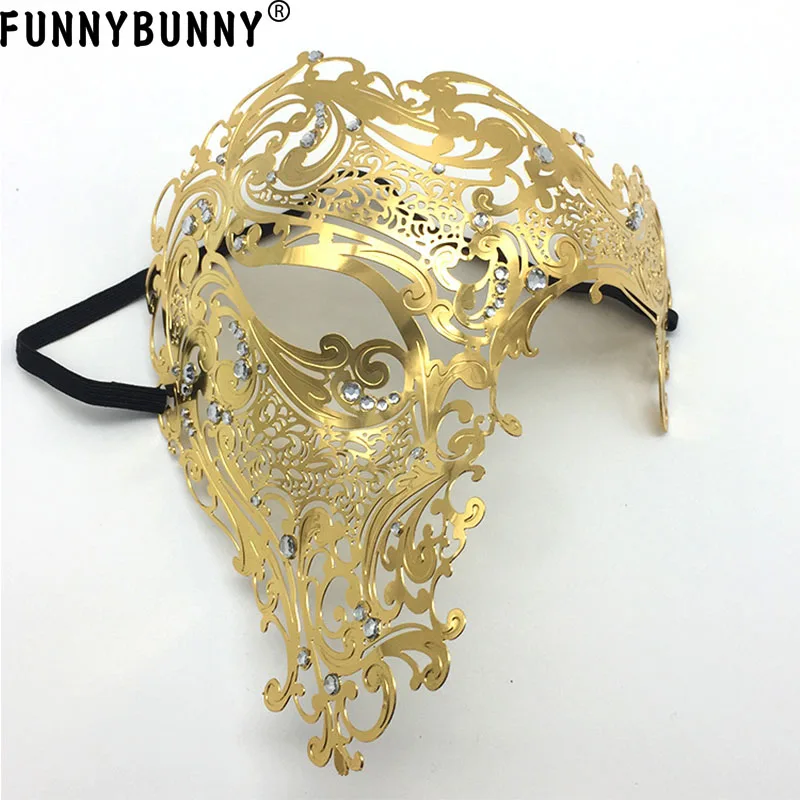FUNNYBUNNY Men's Half Face Mask Metal Venice Men's One-eyed Mask Scary Halloween Mask Party Adults New Year New Year
FUNNYBUNNY Men's Half Face Mask Metal Venice Men's One-eyed Mask Scary Halloween Mask Party Adults New Year New Year