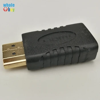300pcs/lot High quality Gold Plated Mini HDMI male to HDMI female Adapter for HDTV 1080p 3D TV 1080P Xbox 360
300pcs/lot High quality Gold Plated Mini HDMI male to HDMI female Adapter for HDTV 1080p 3D TV 1080P Xbox 360
