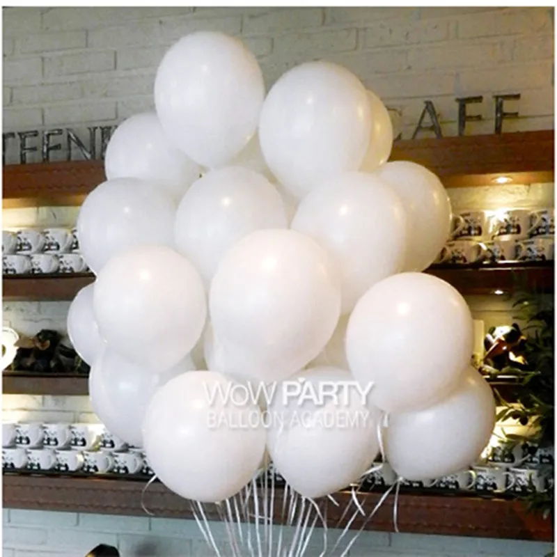 10 inch 2.3g thickened matt balloon birthday decoration wedding room layout supplies ballon arch White globo 50pcs
10 inch 2.3g thickened matt balloon birthday decoration wedding room layout supplies ballon arch White globo 50pcs
