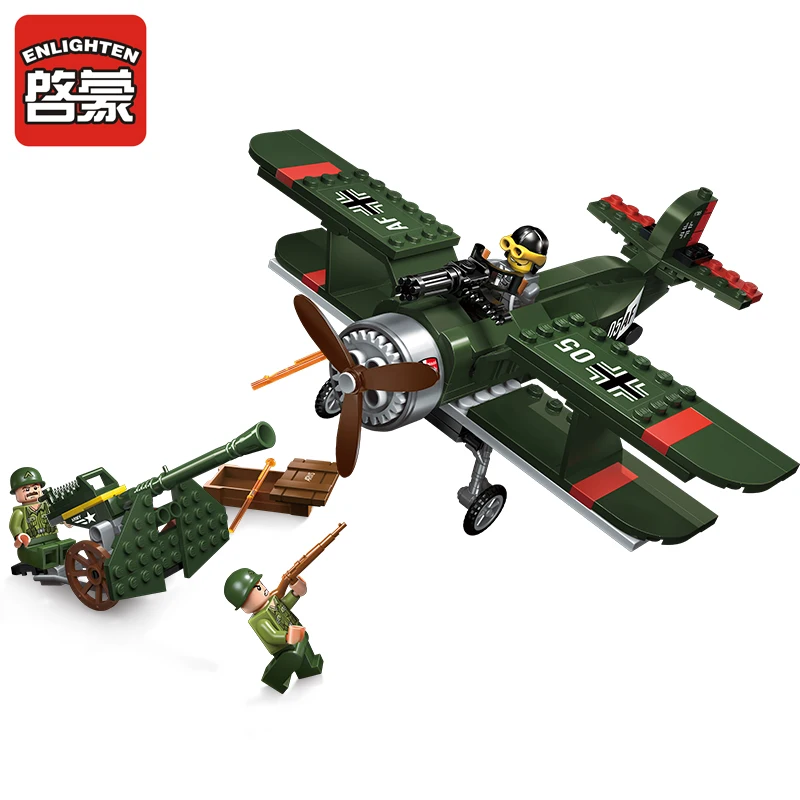 ENLIGHTEN Military Air Defence Biplane Fighter Model Building Blocks Figure Toys For Children Compatible Blocks Toy
ENLIGHTEN Military Air Defence Biplane Fighter Model Building Blocks Figure Toys For Children Compatible Blocks Toy