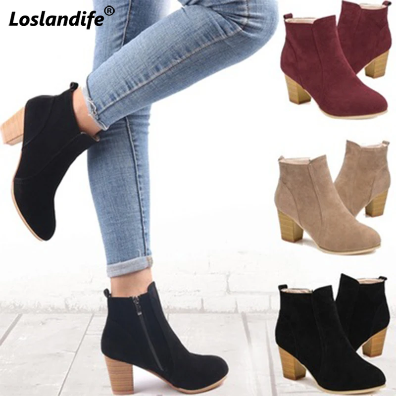 women's winter boots 2018 autumn new thick short ankle boots female shoes pointed scrub high heels plus size rubber Martin boots
women's winter boots 2018 autumn new thick short ankle boots female shoes pointed scrub high heels plus size rubber Martin boots