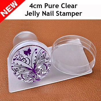 New Design 4cm Clear Matte Jelly Silicone Nail Art Stamper Scraper with Cap Polish Print Stencil Manicure Stamp Stamping Tools
New Design 4cm Clear Matte Jelly Silicone Nail Art Stamper Scraper with Cap Polish Print Stencil Manicure Stamp Stamping Tools