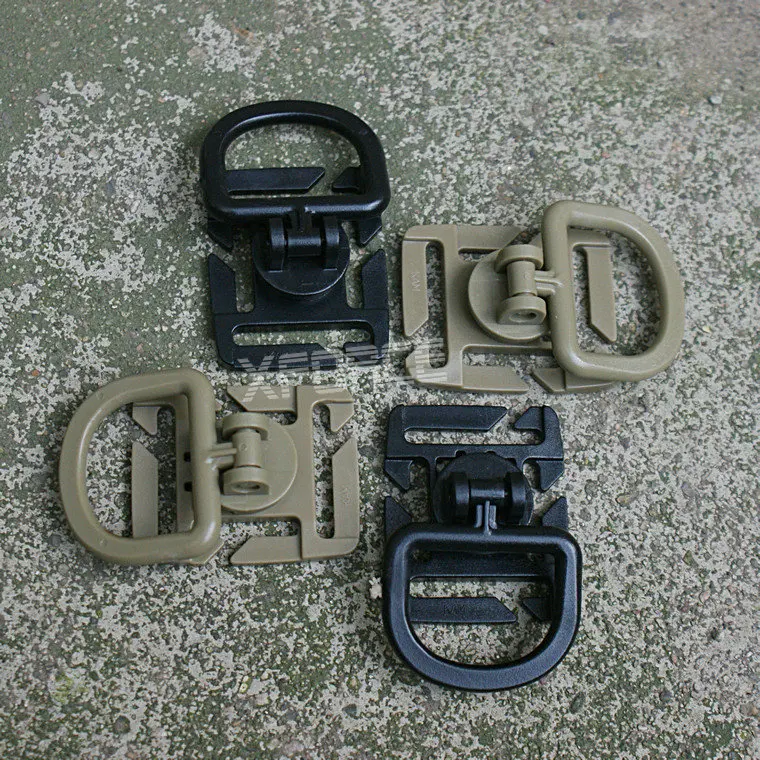 Molle system webbing multi-purpose 8-section rotary d-type hanging ring POM plastic steel light weight hanging buckle
Molle system webbing multi-purpose 8-section rotary d-type hanging ring POM plastic steel light weight hanging buckle