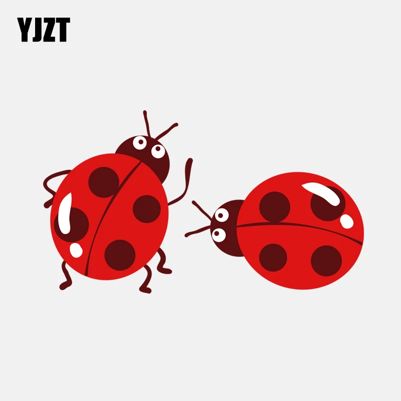 YJZT 14.8CM*8.5CM Two Cute Seven-spot Ladybugs Decal PVC Motorcycle Car Sticker 11-00838
YJZT 14.8CM*8.5CM Two Cute Seven-spot Ladybugs Decal PVC Motorcycle Car Sticker 11-00838