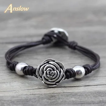 Anslow Brand New Bijoux Wrap Rope Handmade DIY Flowers Rose Women Leather Bracelet Christmas Day Free Shipping Gift LOW0538LB
Anslow Brand New Bijoux Wrap Rope Handmade DIY Flowers Rose Women Leather Bracelet Christmas Day Free Shipping Gift LOW0538LB