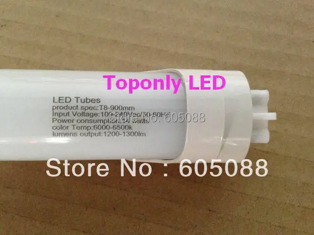 3ft 90cm led tube light t8 14w,high brightness 1200lm with frosted cover,AC85-265v,warm white and white,100pcs/lot,free shipping
3ft 90cm led tube light t8 14w,high brightness 1200lm with frosted cover,AC85-265v,warm white and white,100pcs/lot,free shipping