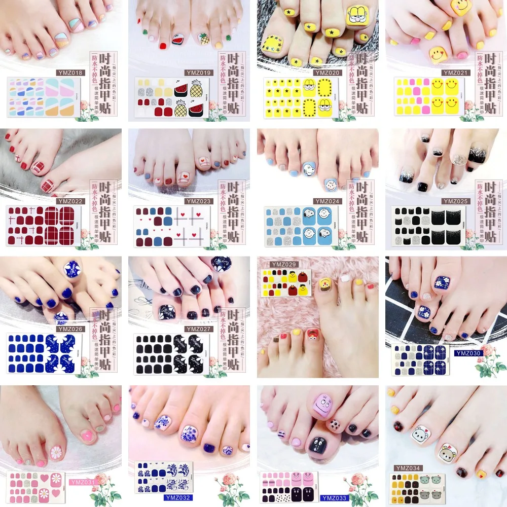 1PC Toenail art Full-Cover Sticker Sheet For ToeNail Sticker Polish Sticker Pedicure Sticker YMZ018-034 Holiday Summer
1PC Toenail art Full-Cover Sticker Sheet For ToeNail Sticker Polish Sticker Pedicure Sticker YMZ018-034 Holiday Summer