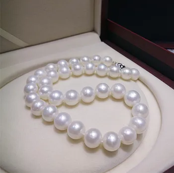 Genuine 12-13MM natural freshwater pearl necklace Necklace round super light send mom 925 Silver clasp
Genuine 12-13MM natural freshwater pearl necklace Necklace round super light send mom 925 Silver clasp