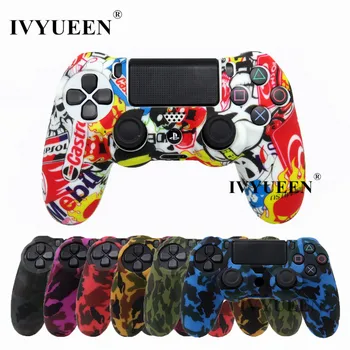 IVYUEEN 18 Colors Silicone Camo Protective Skin Case For Sony Dualshock 4 PS4 DS4 Pro