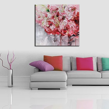 Artist Original High Quality Modern Handmade Painting Abstract Pin Flowers Oil Painting on Canvas Pictures for Living Room Decor
Artist Original High Quality Modern Handmade Painting Abstract Pin Flowers Oil Painting on Canvas Pictures for Living Room Decor