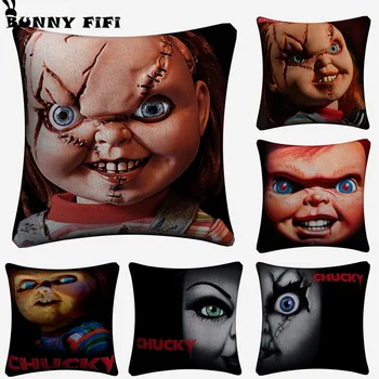 Chucky Doll Horror Movie Decorative Cotton Linen Cushion Cover 45x45cm For Sofa Chair Pillowcase Home Decor Almofada
Chucky Doll Horror Movie Decorative Cotton Linen Cushion Cover 45x45cm For Sofa Chair Pillowcase Home Decor Almofada