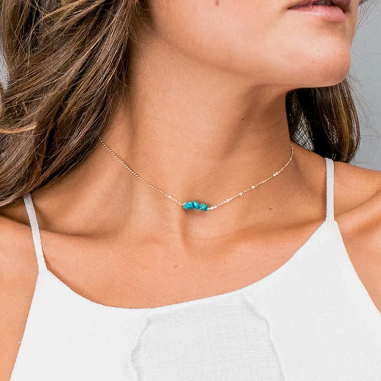 2017 Fashion Bohemia Jewelry Little Green Nature Stone Irregular Necklace Simple Metal Texture Chokers for Women
2017 Fashion Bohemia Jewelry Little Green Nature Stone Irregular Necklace Simple Metal Texture Chokers for Women