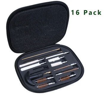 16pcs Universal Gun Cleaning Kit for most caliber Pistol Handguns 22 357 38 40 44 45 9mm Barrel Brushes Tools Gun Cleaning set
16pcs Universal Gun Cleaning Kit for most caliber Pistol Handguns 22 357 38 40 44 45 9mm Barrel Brushes Tools Gun Cleaning set