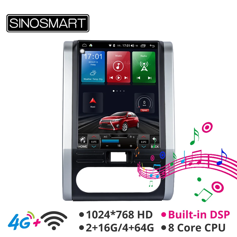 Sinosmart Andriod 8.1 Tesla Style HD screen car gps multimedia radio navigation player for Nissan X-trail T31 MX6 2007-2014
Sinosmart Andriod 8.1 Tesla Style HD screen car gps multimedia radio navigation player for Nissan X-trail T31 MX6 2007-2014