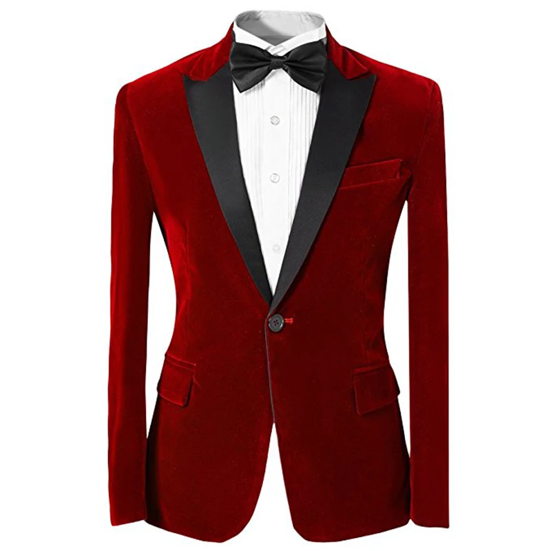 Mens Velvet Slim Fit Peak Lapel Jacket Formal Casual Coat One Button Groomsman Evening Prom Blazer Mens Business Daliy Suit Coat
Mens Velvet Slim Fit Peak Lapel Jacket Formal Casual Coat One Button Groomsman Evening Prom Blazer Mens Business Daliy Suit Coat