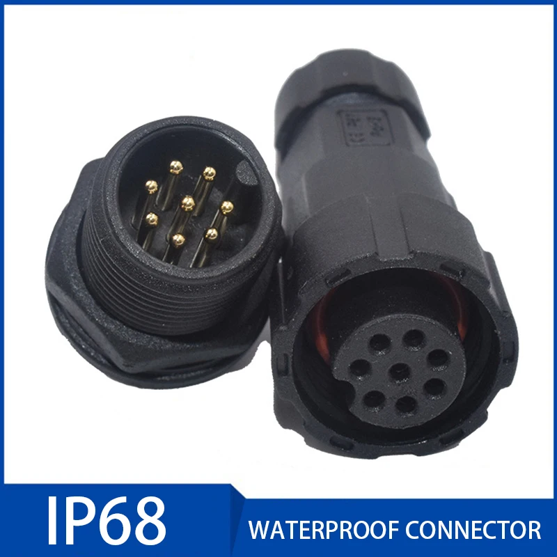 1PC Waterproof Cable Connector 2/3/4/5/6/7/8/9/10/11/12 Pin Male Female Aviation Plug Socket IP68 Outdoor Wire Connectors
1PC Waterproof Cable Connector 2/3/4/5/6/7/8/9/10/11/12 Pin Male Female Aviation Plug Socket IP68 Outdoor Wire Connectors