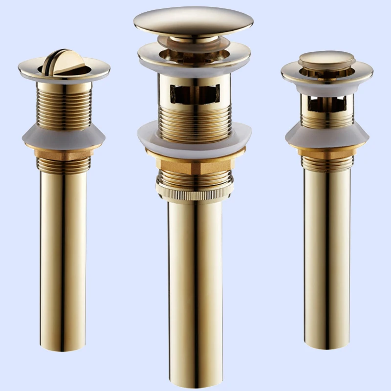 Gold Pop Up Drainer Brass Bath Basin Sink Turn Round with Overflow Luxury Brush WC Bathroom Sink Waste Drain without Overflower
Gold Pop Up Drainer Brass Bath Basin Sink Turn Round with Overflow Luxury Brush WC Bathroom Sink Waste Drain without Overflower