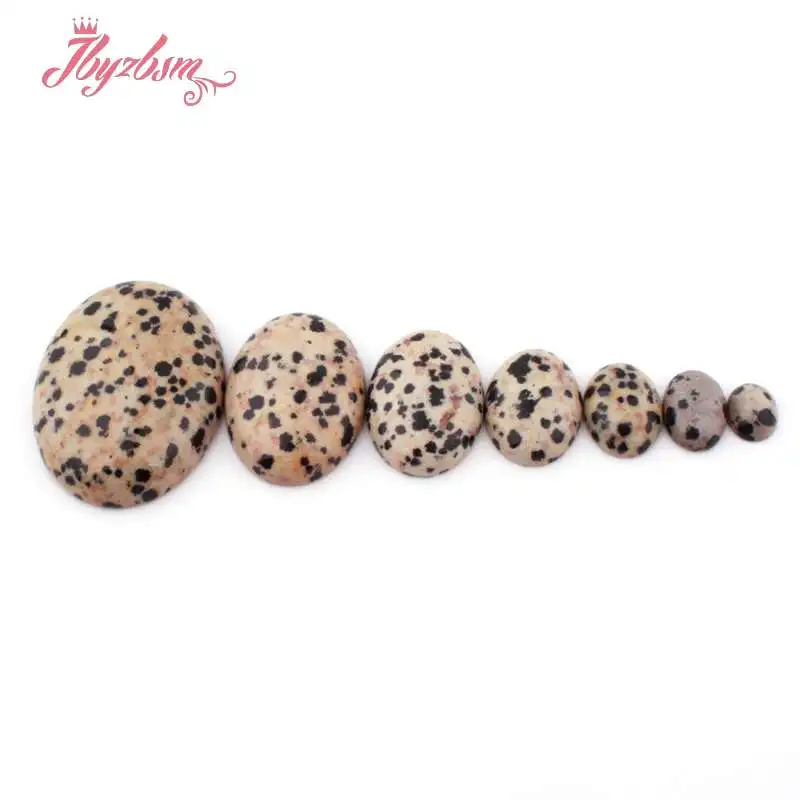 Oval Dalmatian Beads CAB Cabochon Flatback Dome Undrilled Natural Stone Beads For DIY Pandandt Earring Ring Jewelry Making 5pc
Oval Dalmatian Beads CAB Cabochon Flatback Dome Undrilled Natural Stone Beads For DIY Pandandt Earring Ring Jewelry Making 5pc