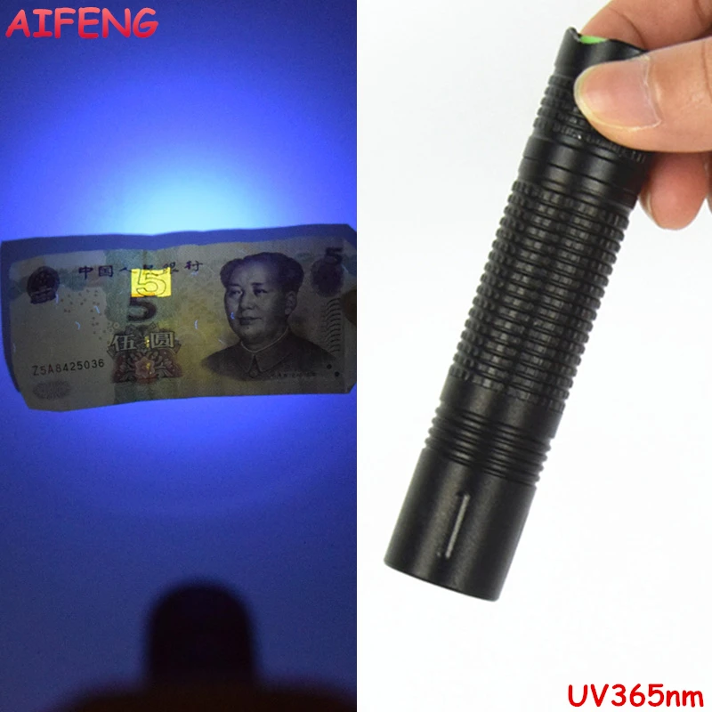 AIFENG Led Flashlight UV Torches AA Battery Operated UV Flashlight 365nm Black Light Mini Flashlights For Checker Cash Detection
AIFENG Led Flashlight UV Torches AA Battery Operated UV Flashlight 365nm Black Light Mini Flashlights For Checker Cash Detection