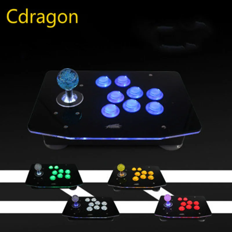 Cdragon No delay light Computer Arcade joystick with light rocker USB joystick handle of the game machine free shipping
Cdragon No delay light Computer Arcade joystick with light rocker USB joystick handle of the game machine free shipping