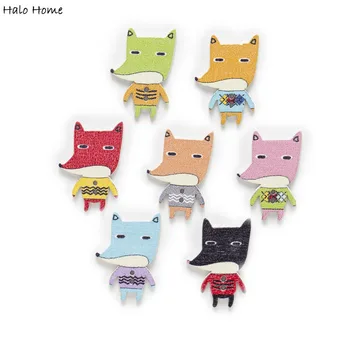 30pcs Fox Cartoon Wood Buttons Sewing Scrapbooking Handwork Clothing Gift Home Decor Card Making DIY 30x20mm
30pcs Fox Cartoon Wood Buttons Sewing Scrapbooking Handwork Clothing Gift Home Decor Card Making DIY 30x20mm