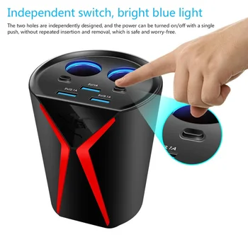3USB Charge Port Double Cigarette Lighter Hole Cup Pattern Design Safe Smart Car Charger Phone Charge for iPhone Samsung Xiaomi
3USB Charge Port Double Cigarette Lighter Hole Cup Pattern Design Safe Smart Car Charger Phone Charge for iPhone Samsung Xiaomi