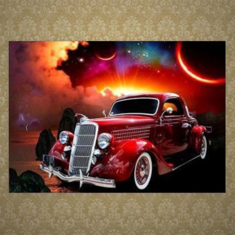 Diy 5D Diamond Painting Sunset Rainbow Diamond Embroidery Classic Car Stickers Home Decoration Diamond Mosaic Art Painting
Diy 5D Diamond Painting Sunset Rainbow Diamond Embroidery Classic Car Stickers Home Decoration Diamond Mosaic Art Painting