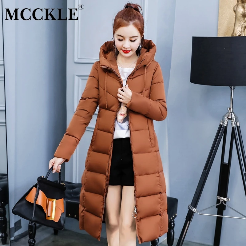 MCCKLE Women's Hooded Medium Long Down Jacket Plus Size Slim Female Parkas 2018 Autumn Winter Fashion Solid Thick Ladies Coat
MCCKLE Women's Hooded Medium Long Down Jacket Plus Size Slim Female Parkas 2018 Autumn Winter Fashion Solid Thick Ladies Coat