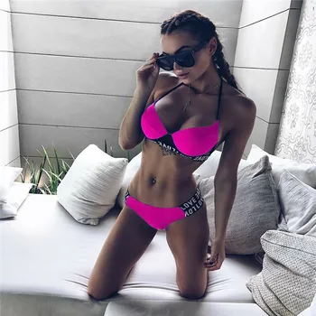 2Pcs Bikini 2019 Women Sexy Push Up Bikini Set Padded Bra Swimsuit Swimwear Bathing Suit Beach Swimming Suit For Women
2Pcs Bikini 2019 Women Sexy Push Up Bikini Set Padded Bra Swimsuit Swimwear Bathing Suit Beach Swimming Suit For Women