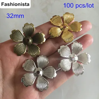 100 pcs 5 Petal Flower Bead Caps,32mm Metal Stamping Bead Cap For DIY Crafts,Gold-color,Silver-color,Bronze,Steel -Free Shipping
100 pcs 5 Petal Flower Bead Caps,32mm Metal Stamping Bead Cap For DIY Crafts,Gold-color,Silver-color,Bronze,Steel -Free Shipping