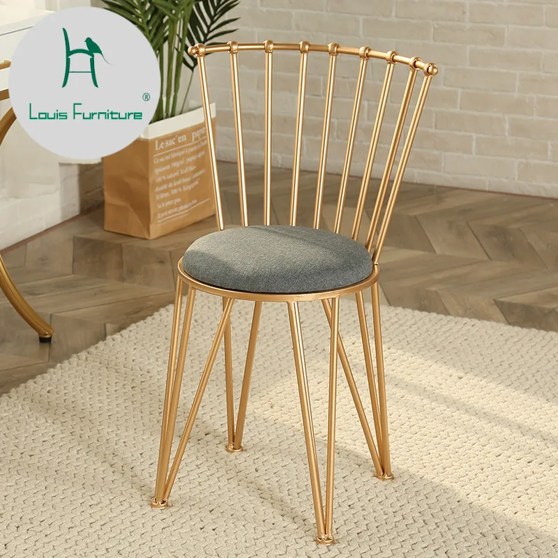 Louis Fashion Living Room Chair Nordic Creative Personality Concise Modern Gold Leisure Restaurant Metal
Louis Fashion Living Room Chair Nordic Creative Personality Concise Modern Gold Leisure Restaurant Metal