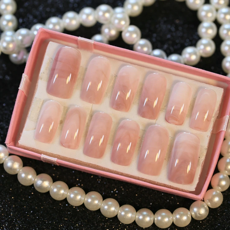 24 PCS Smooth Marble False Nails Long Square Full Designed Nails with Glue Sticker for Ladies
24 PCS Smooth Marble False Nails Long Square Full Designed Nails with Glue Sticker for Ladies
