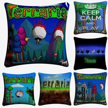 Terraria World Video Game Art Decorative Cotton Linen Cushion Cover 45x45cm For Sofa Chair Pillow Case Home Decor Almofada
Terraria World Video Game Art Decorative Cotton Linen Cushion Cover 45x45cm For Sofa Chair Pillow Case Home Decor Almofada