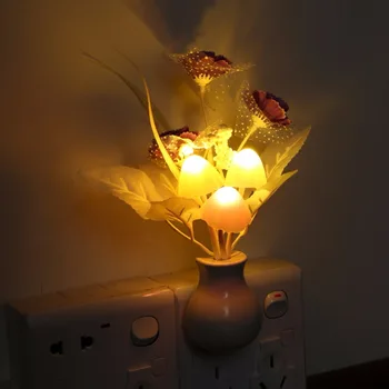 Novelty Sensor LED Night Light Silicone Flower Romantic Bed Lamp Home Decoration 220V US Plug
Novelty Sensor LED Night Light Silicone Flower Romantic Bed Lamp Home Decoration 220V US Plug