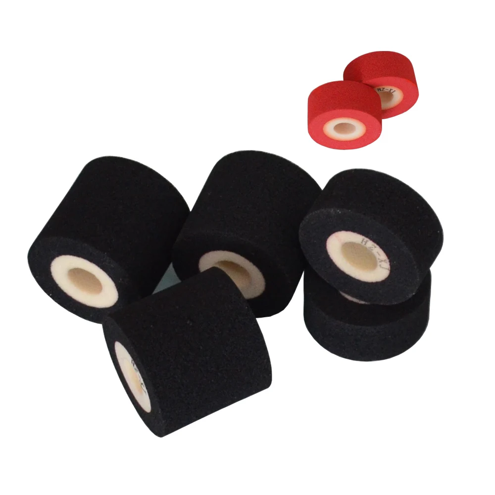 Black Diameter 36mm Height 40mm numbering inking roller for continuous band sealer
Black Diameter 36mm Height 40mm numbering inking roller for continuous band sealer