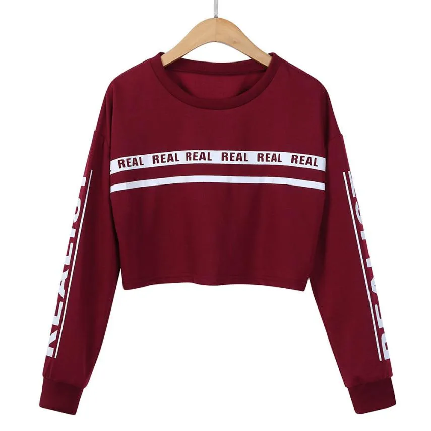 Cropped Feminino 2019 Ladies Letter Print Sweatshirt Autumn Crop Tops Jumper Women Long Sleeve Casual Pullovers Winter #YL5
Cropped Feminino 2019 Ladies Letter Print Sweatshirt Autumn Crop Tops Jumper Women Long Sleeve Casual Pullovers Winter #YL5