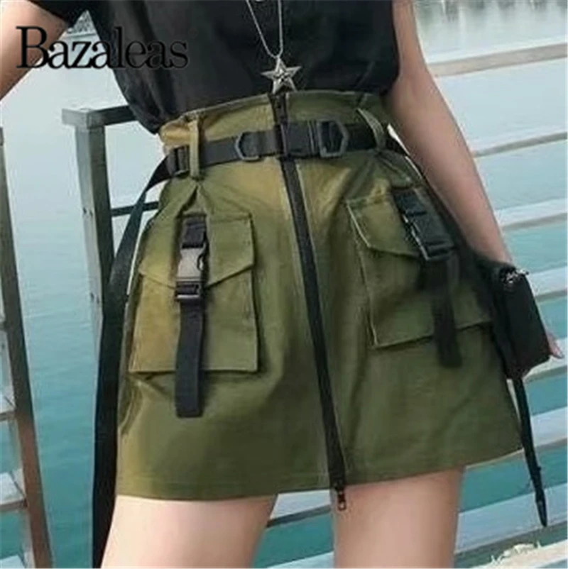 Streetwear Green Women A-line Skirt High Waist sashes Mini Skirt harajuku skirts womens Casual Slim Short Skirt
Streetwear Green Women A-line Skirt High Waist sashes Mini Skirt harajuku skirts womens Casual Slim Short Skirt