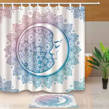 Shower Curtain Indian Mandala Bathroom Curtains Bohemian Decorations Geometric Printed Waterproof Moldproof With 12 Hooks
Shower Curtain Indian Mandala Bathroom Curtains Bohemian Decorations Geometric Printed Waterproof Moldproof With 12 Hooks