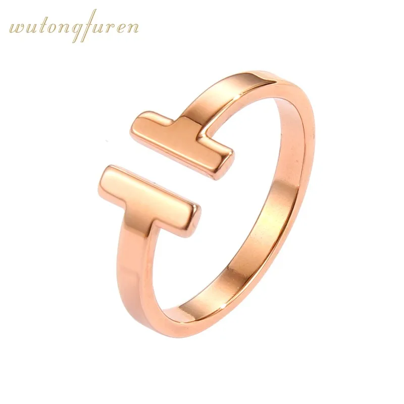 Simple titanium steel tide brand opening couples ring Europe and America minimalist T-shaped ring gift men and women
Simple titanium steel tide brand opening couples ring Europe and America minimalist T-shaped ring gift men and women