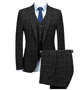 Mens 3 Pieces Plaid Suits Classic Blazer For Wedding Gentleman Prom Business Fit Suit Jacket Blazer & Pants & Vest
Mens 3 Pieces Plaid Suits Classic Blazer For Wedding Gentleman Prom Business Fit Suit Jacket Blazer & Pants & Vest