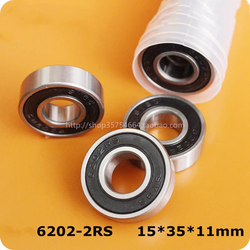 6202RS 15*35*11(mm) 10Piece free shipping bearings 6202 6202RS chrome steel deep groove bearing
6202RS 15*35*11(mm) 10Piece free shipping bearings 6202 6202RS chrome steel deep groove bearing