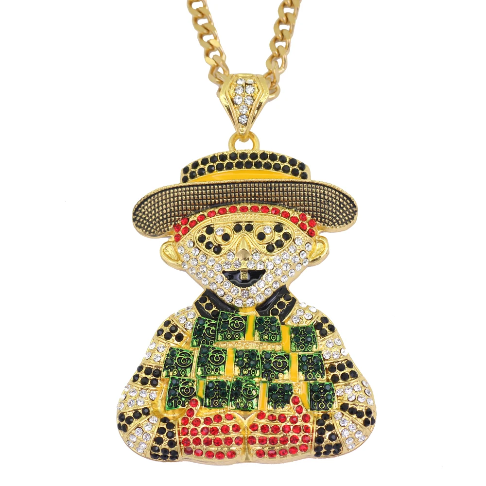 Hip Hop Large Enamel Clown with cap Pendant Necklace Jewelry for men 30inch Cuban Chain N695
Hip Hop Large Enamel Clown with cap Pendant Necklace Jewelry for men 30inch Cuban Chain N695