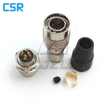 Hirose Connector 4 pin Male and female couple , HR10A-7P-4P/HR10A-7R-4S , Recording equipment camera power plug socket
Hirose Connector 4 pin Male and female couple , HR10A-7P-4P/HR10A-7R-4S , Recording equipment camera power plug socket