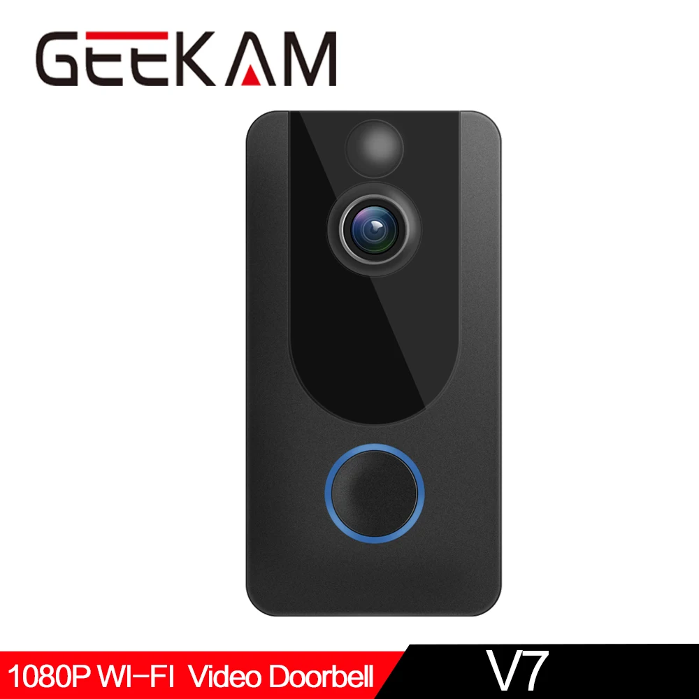 GEEKAM 1080P WiFi Vedio Doorbell V7 Smart IP Video Intercom Free Cloud Recording For Apartment IR Alarm Wireless Security Camera
GEEKAM 1080P WiFi Vedio Doorbell V7 Smart IP Video Intercom Free Cloud Recording For Apartment IR Alarm Wireless Security Camera