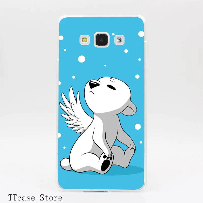 2725CA Polar Cub Transparent Hard Cover font b Case b font for Galaxy A3 A5 A7