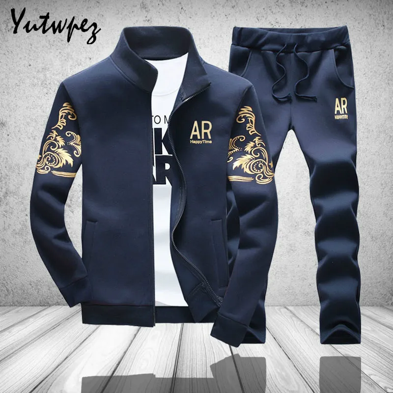 Men Tracksuit Outwear Hoodie Set 2 pieces Autumn Sporting Track Suit Male Fitness Stand Collar Sweatshirts Jacket+Pants Sets New
Men Tracksuit Outwear Hoodie Set 2 pieces Autumn Sporting Track Suit Male Fitness Stand Collar Sweatshirts Jacket+Pants Sets New